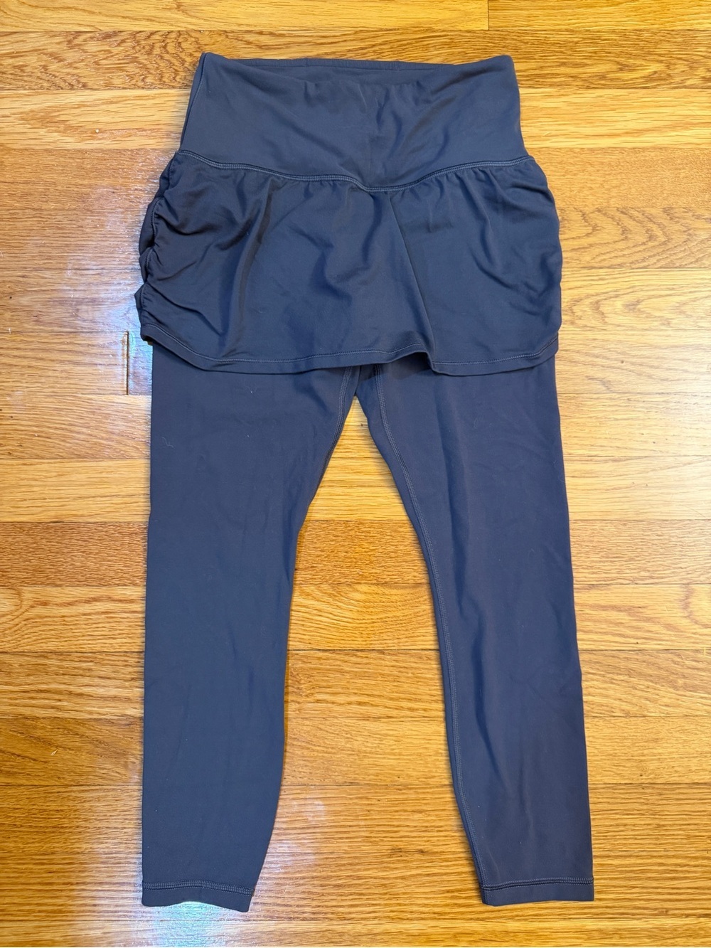 Athleta Elation 2 in 1 7/8 Tights Skirt Leggings in Gray - Size XSP (XS Petite)